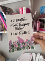 Load image into Gallery viewer, Hand painted / Hand lettered quote
