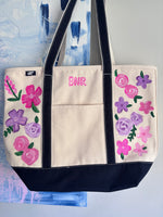 Load image into Gallery viewer, Hand painted tote
