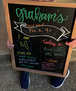 Load image into Gallery viewer, Back to school chalkboard
