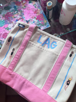 Load image into Gallery viewer, Hand painted tote
