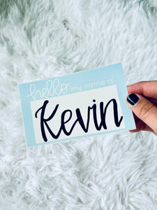 Hello my name is : Baby name tag