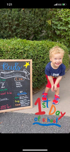 Back to school chalkboard