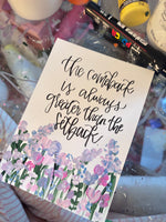 Load image into Gallery viewer, Hand painted / Hand lettered quote
