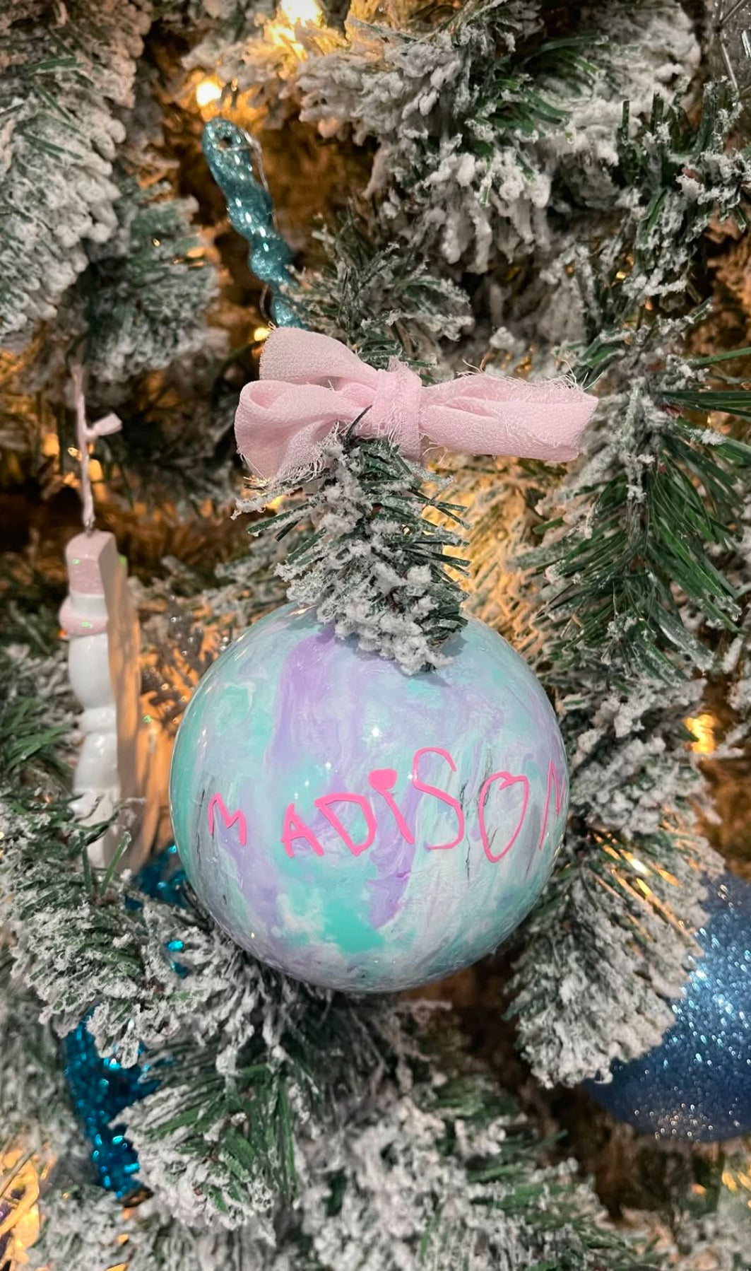 Kids Writing Ornament