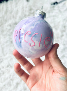 Kids Writing Ornament