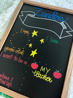 Load image into Gallery viewer, Back to school chalkboard
