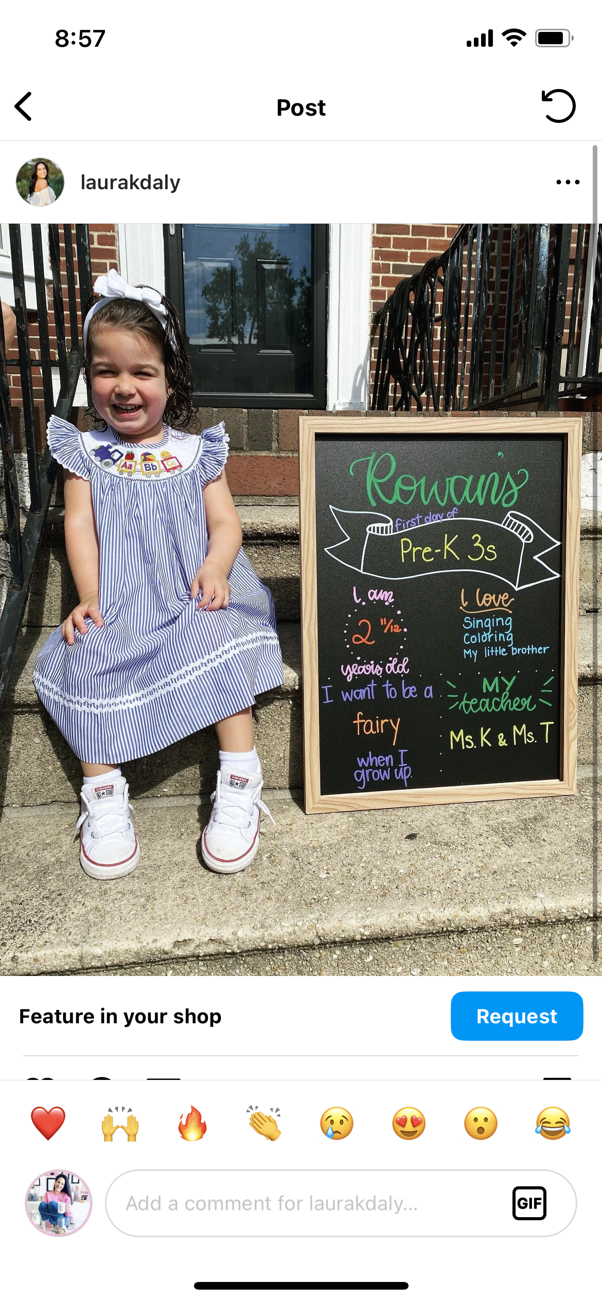 Back to school chalkboard