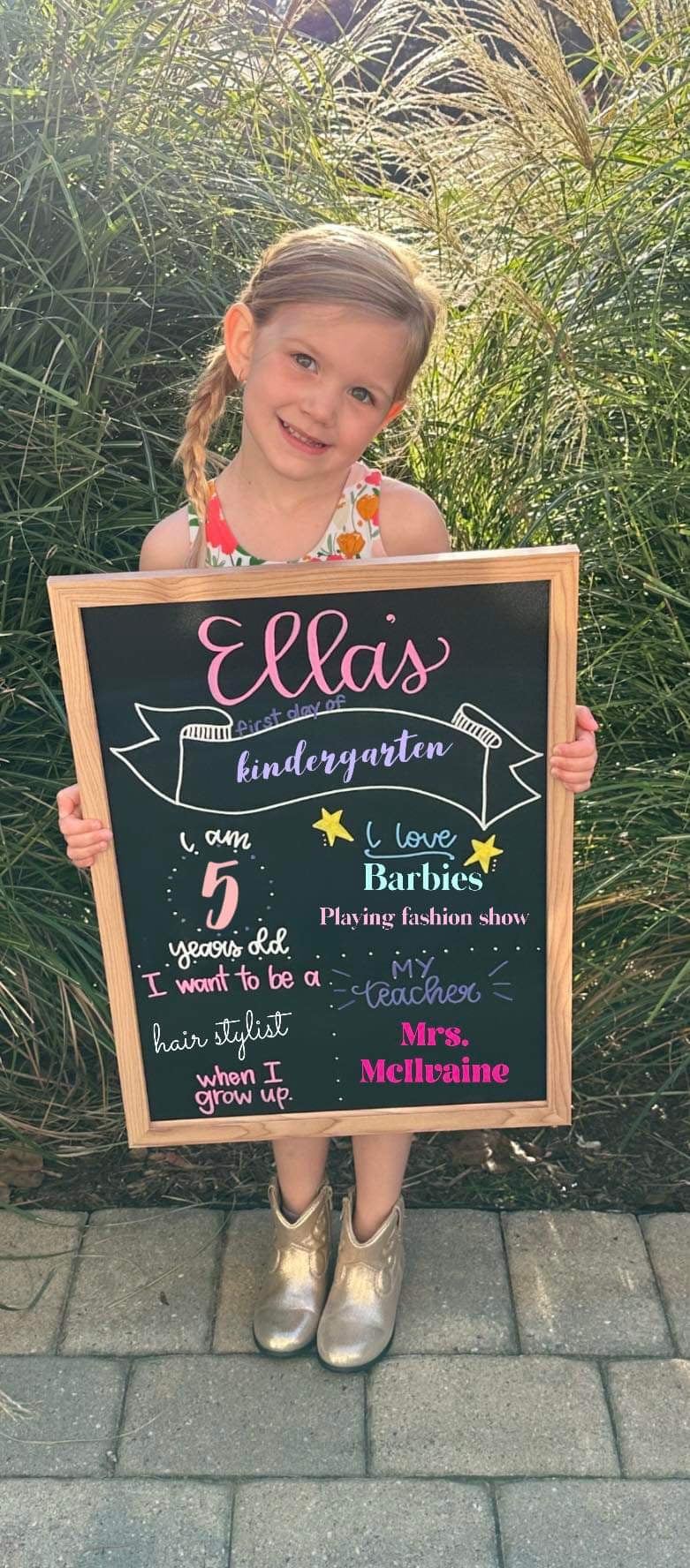 Back to school chalkboard