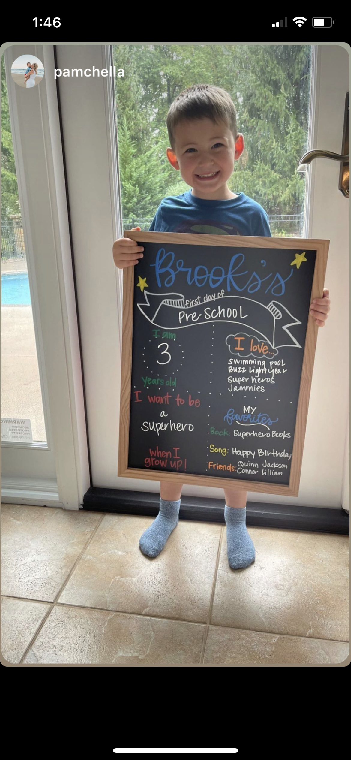 Back to school chalkboard