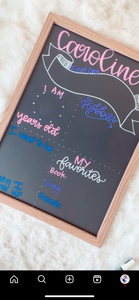 Back to school chalkboard