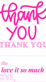 Load image into Gallery viewer, Thank you printable
