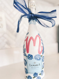 Custom Painted Champagne Bottle