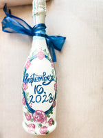 Load image into Gallery viewer, Custom Painted Champagne Bottle
