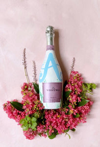 Custom Painted Champagne Bottle