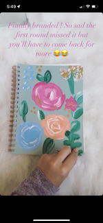 Load image into Gallery viewer, Spiral Floral Notebook
