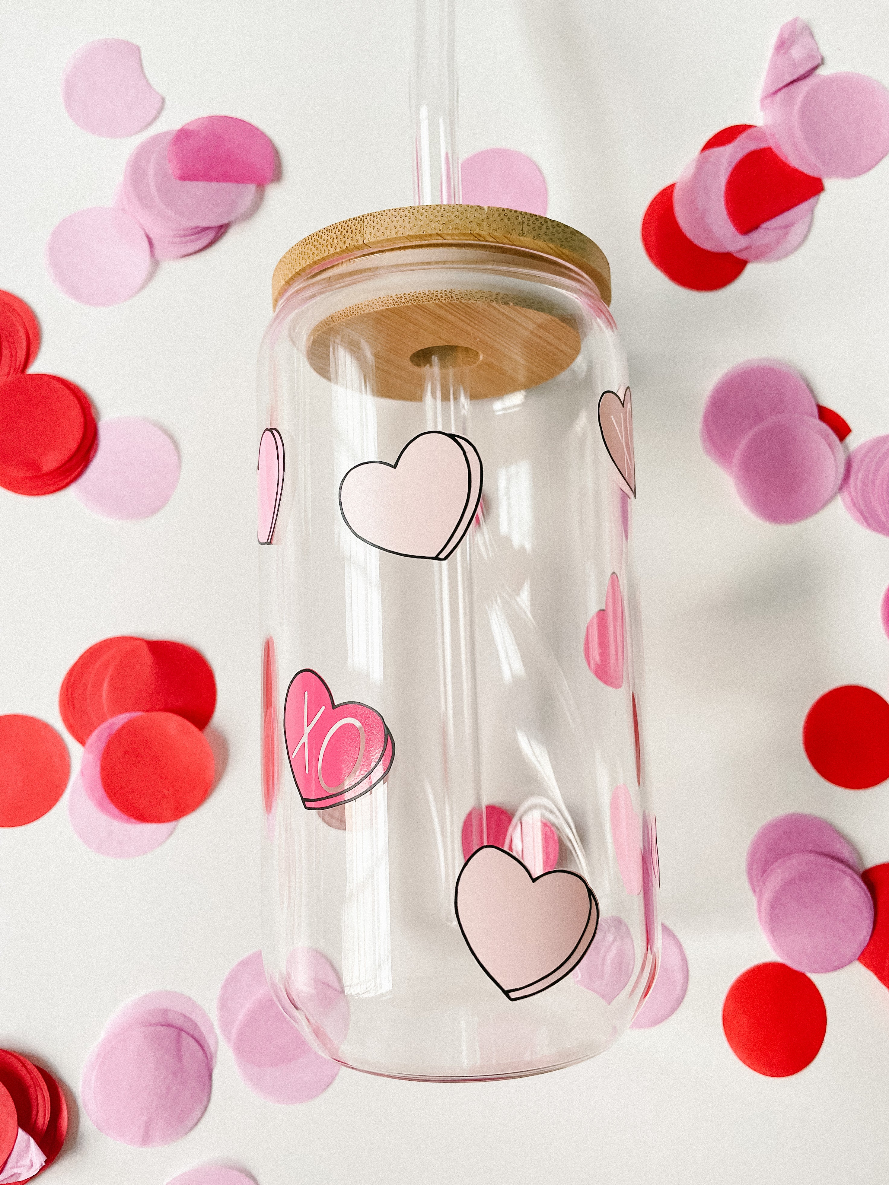 Glass Heart Cup