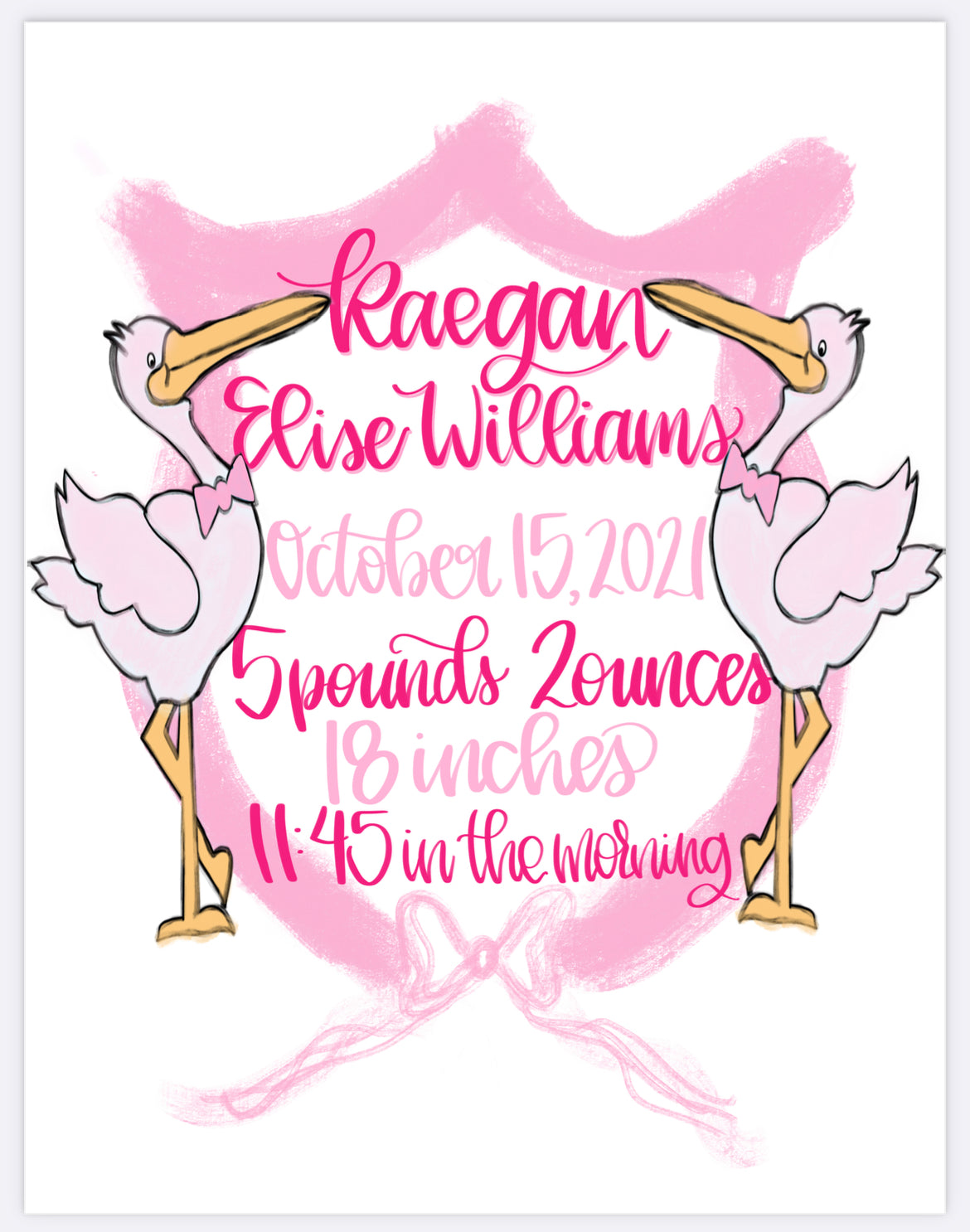 Baby Announcement Printable