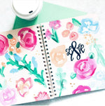 Load image into Gallery viewer, Spiral Floral Notebook
