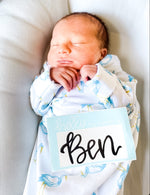 Load image into Gallery viewer, Hello my name is : Baby name tag
