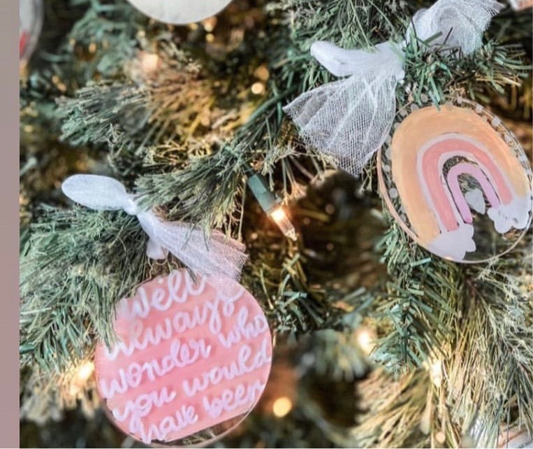 Clear Acrylic Ornaments