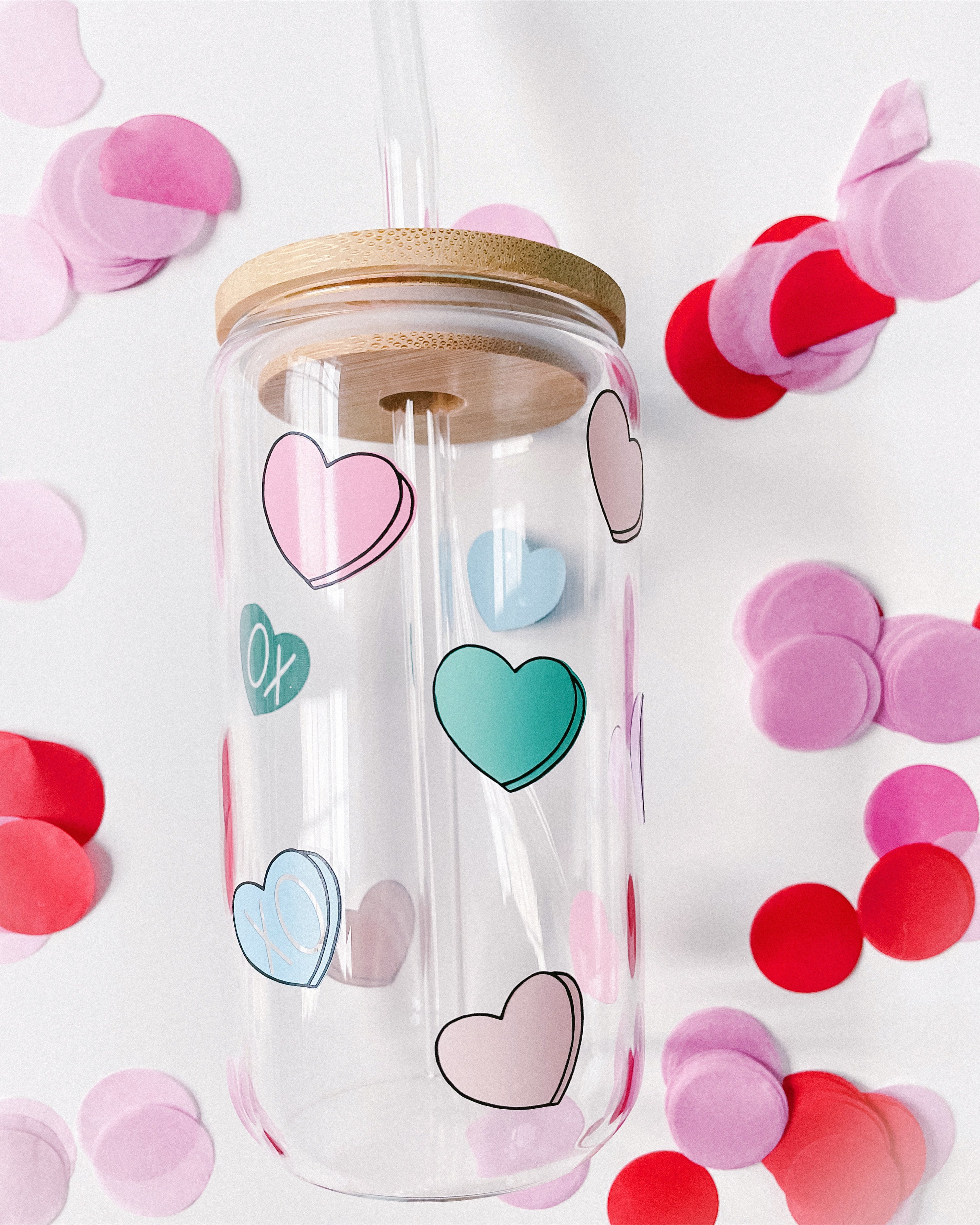 Glass Heart Cup